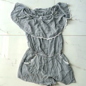 Becca striped coverup with lace trim. Great condition!